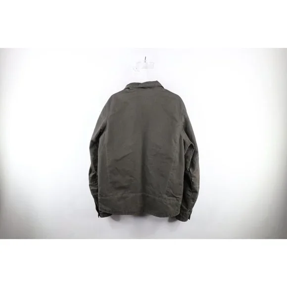 Kuhl Mountains Mens Large Vintage Patina Dye Burr Combed Canvas Jacket Green